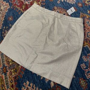 NWT Metallic J Crew Mini Skirt with Pockets - NEW WITH TAGS